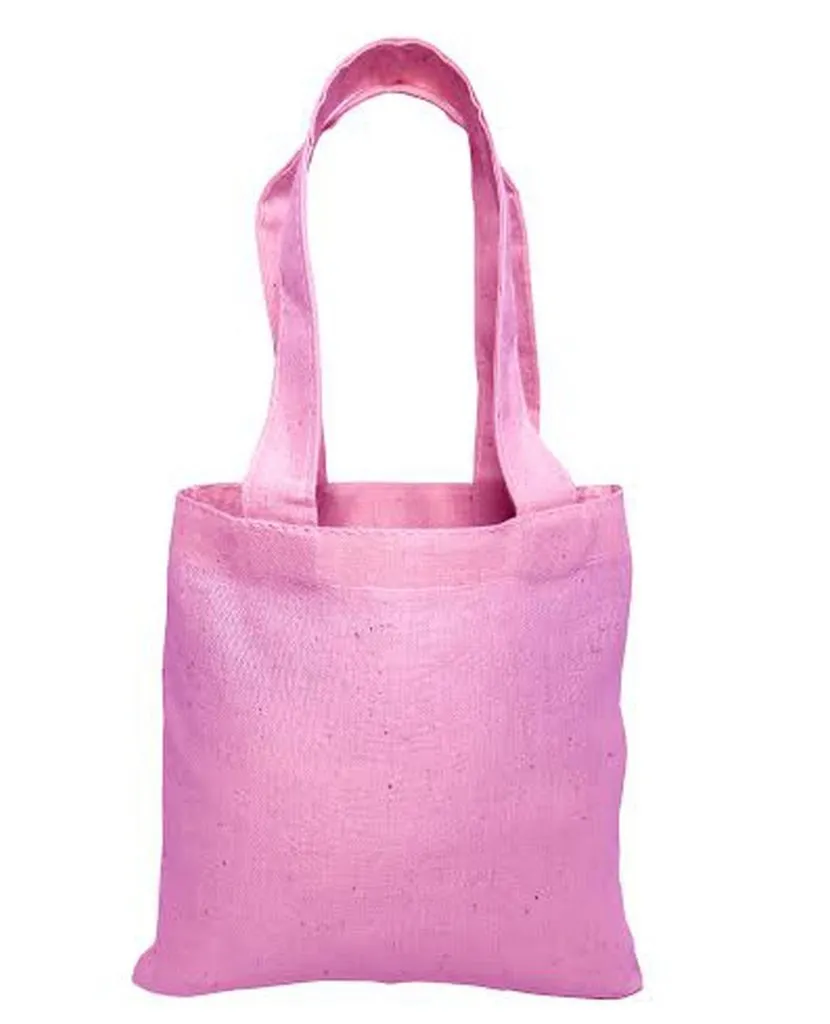 MINI Cotton Tote Bag with Fabric Handles