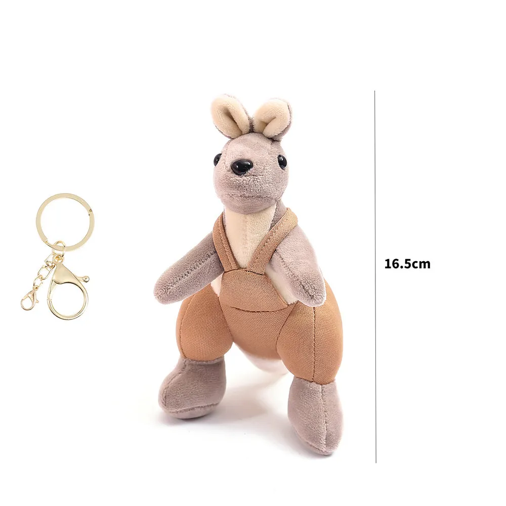 Mini Kangaroo Soft Toy Keychain.