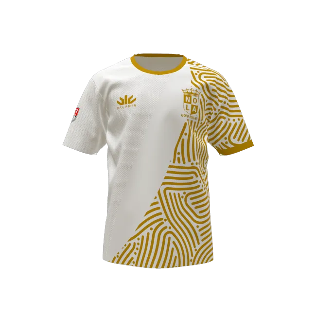 NOLA Gold 2023 White Training Tee Waves