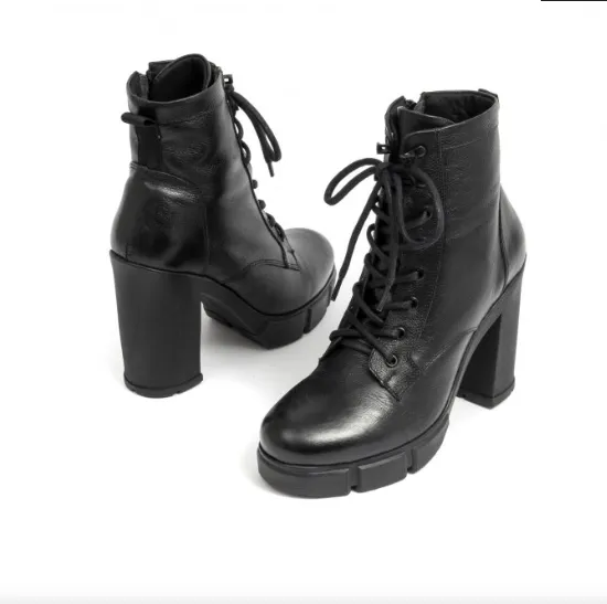 Platform Lace up Combat Booties