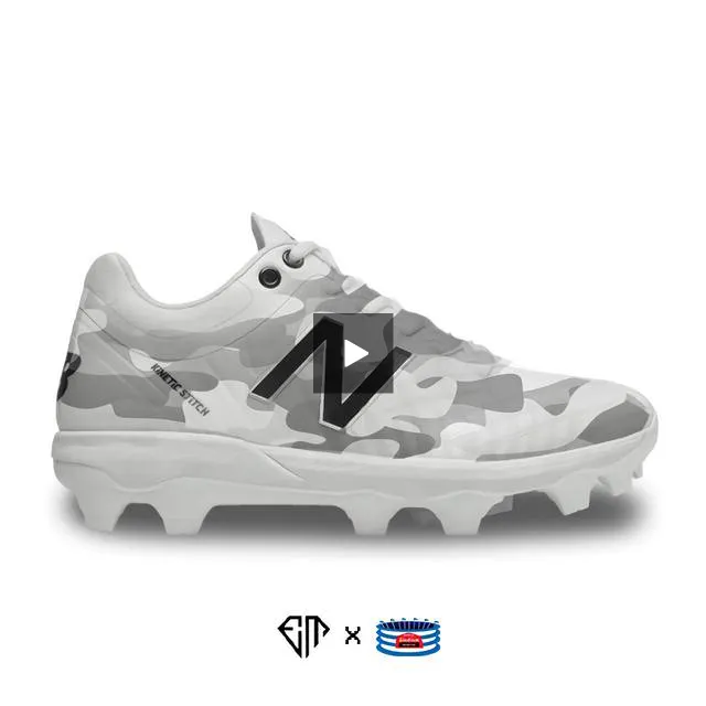 "Gray Camo" New Balance 4040v5 Cleats