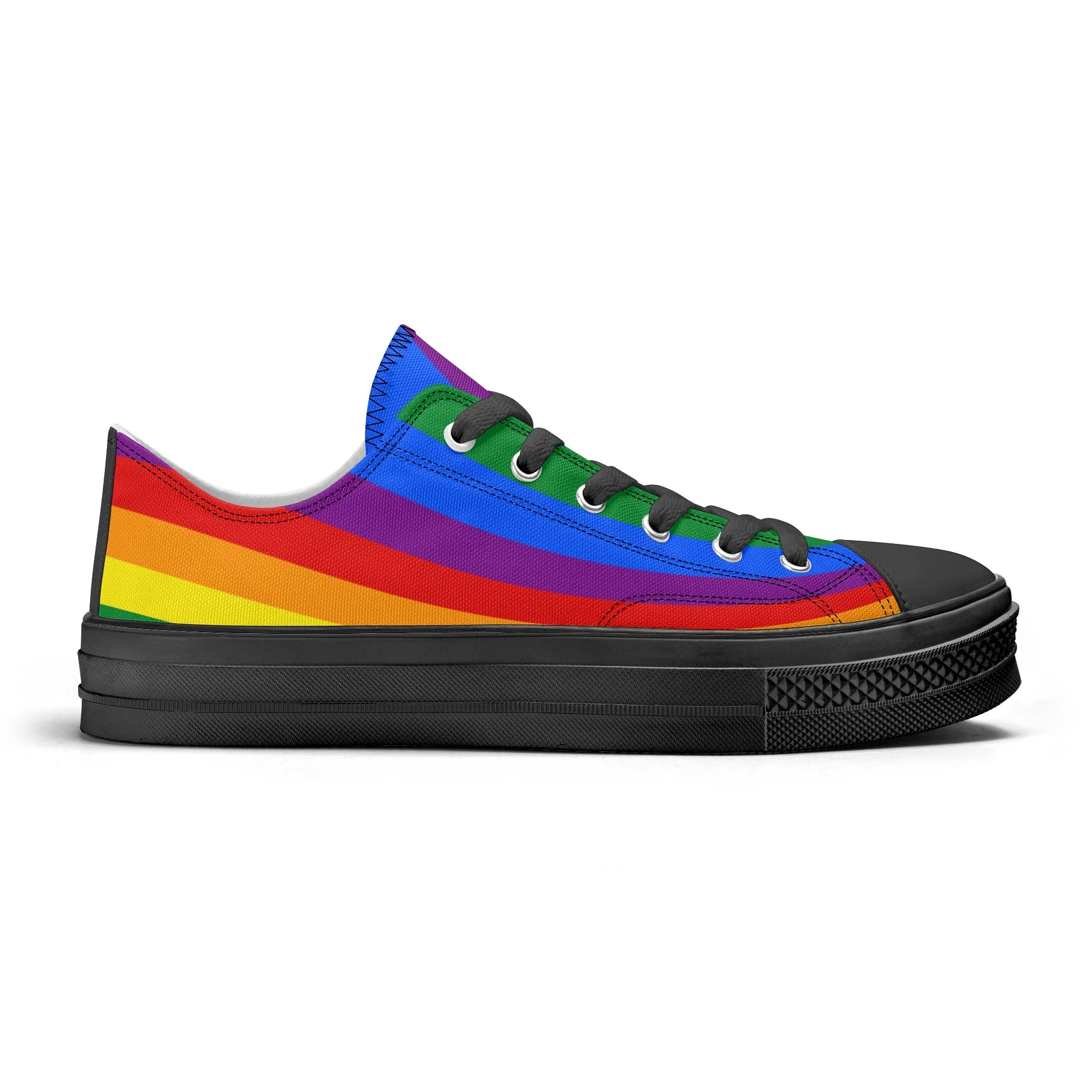 Rainbow Pride Collection - Womens Classic Low Top Canvas Shoes for the LGBTQIA  community