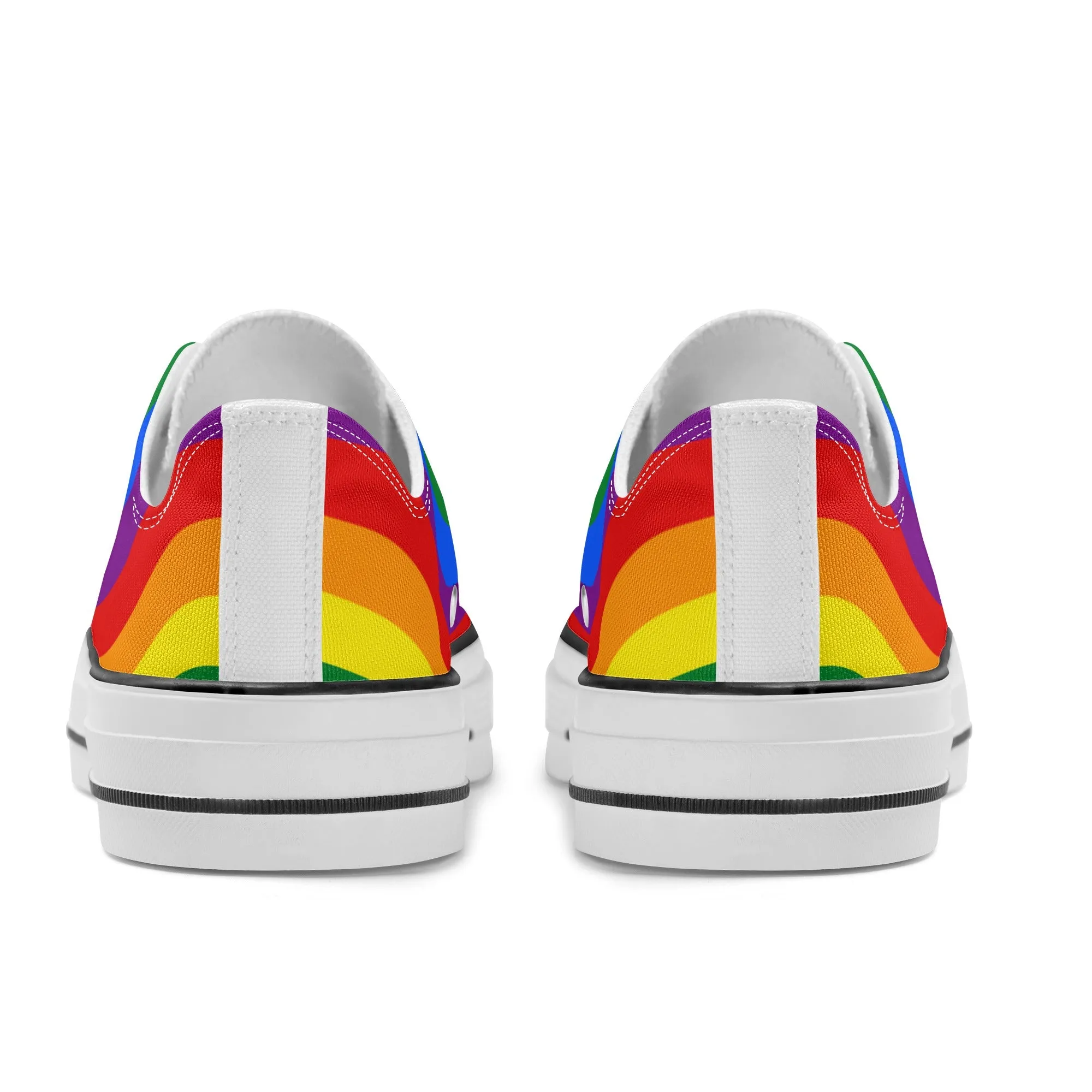 Rainbow Pride Collection - Womens Classic Low Top Canvas Shoes for the LGBTQIA  community