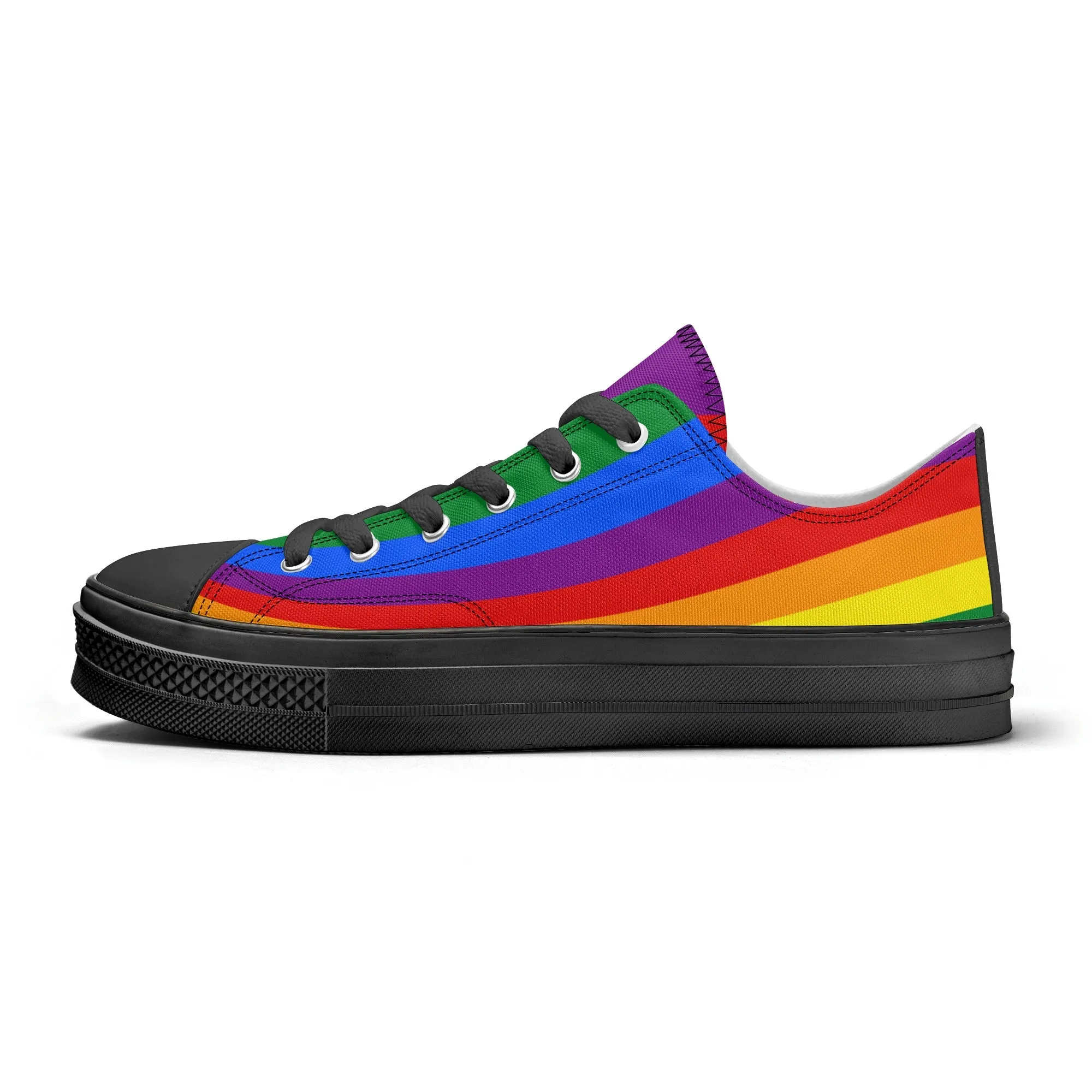 Rainbow Pride Collection - Womens Classic Low Top Canvas Shoes for the LGBTQIA  community