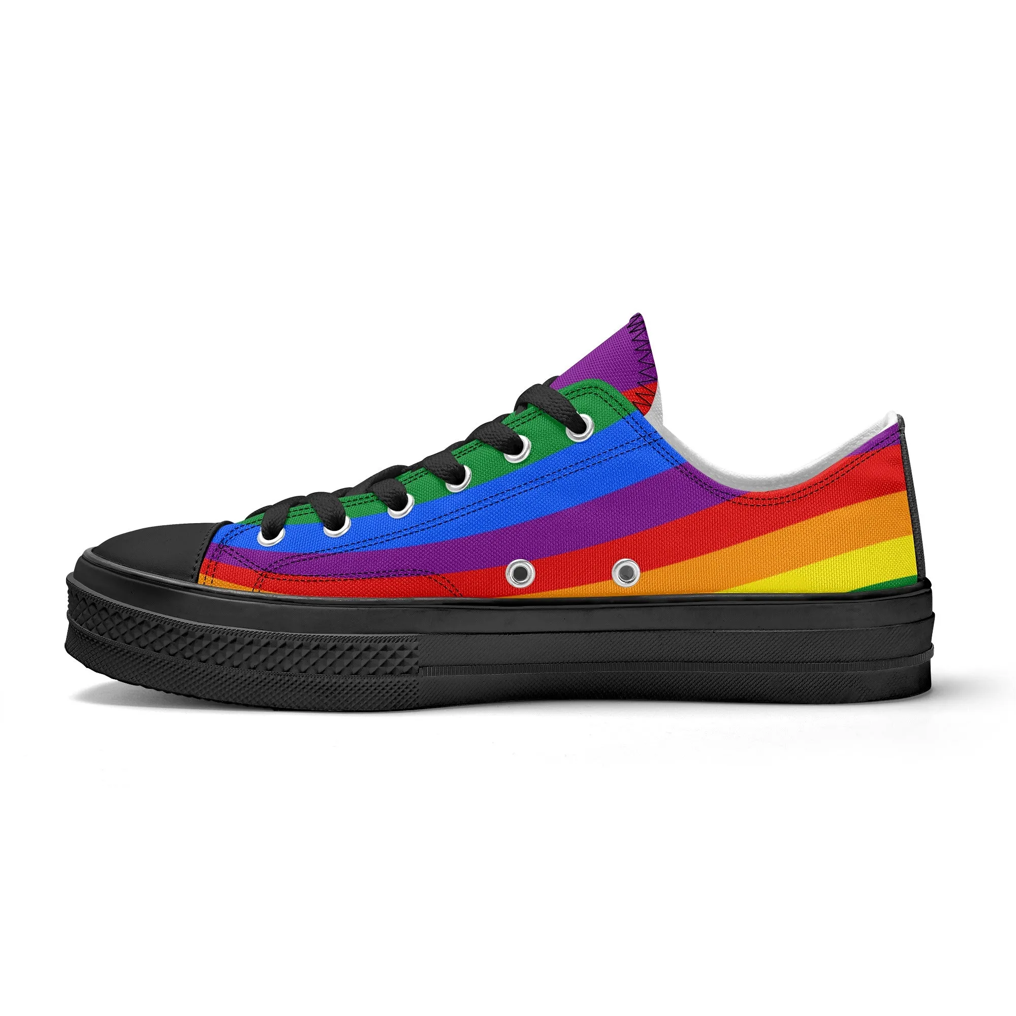 Rainbow Pride Collection - Womens Classic Low Top Canvas Shoes for the LGBTQIA  community