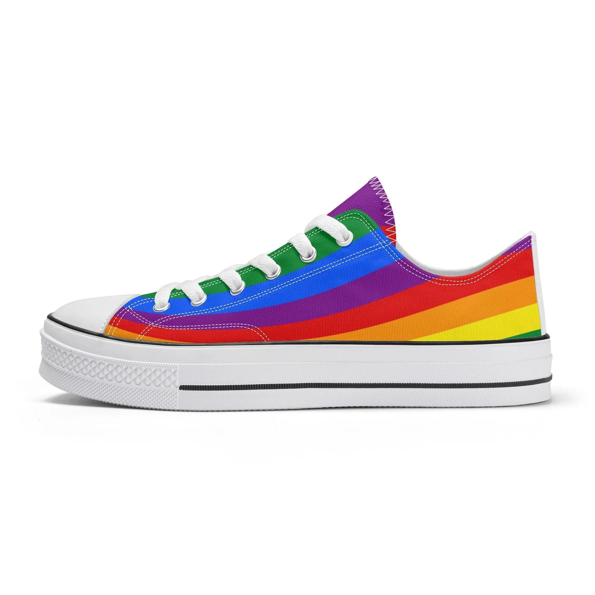 Rainbow Pride Collection - Womens Classic Low Top Canvas Shoes for the LGBTQIA  community