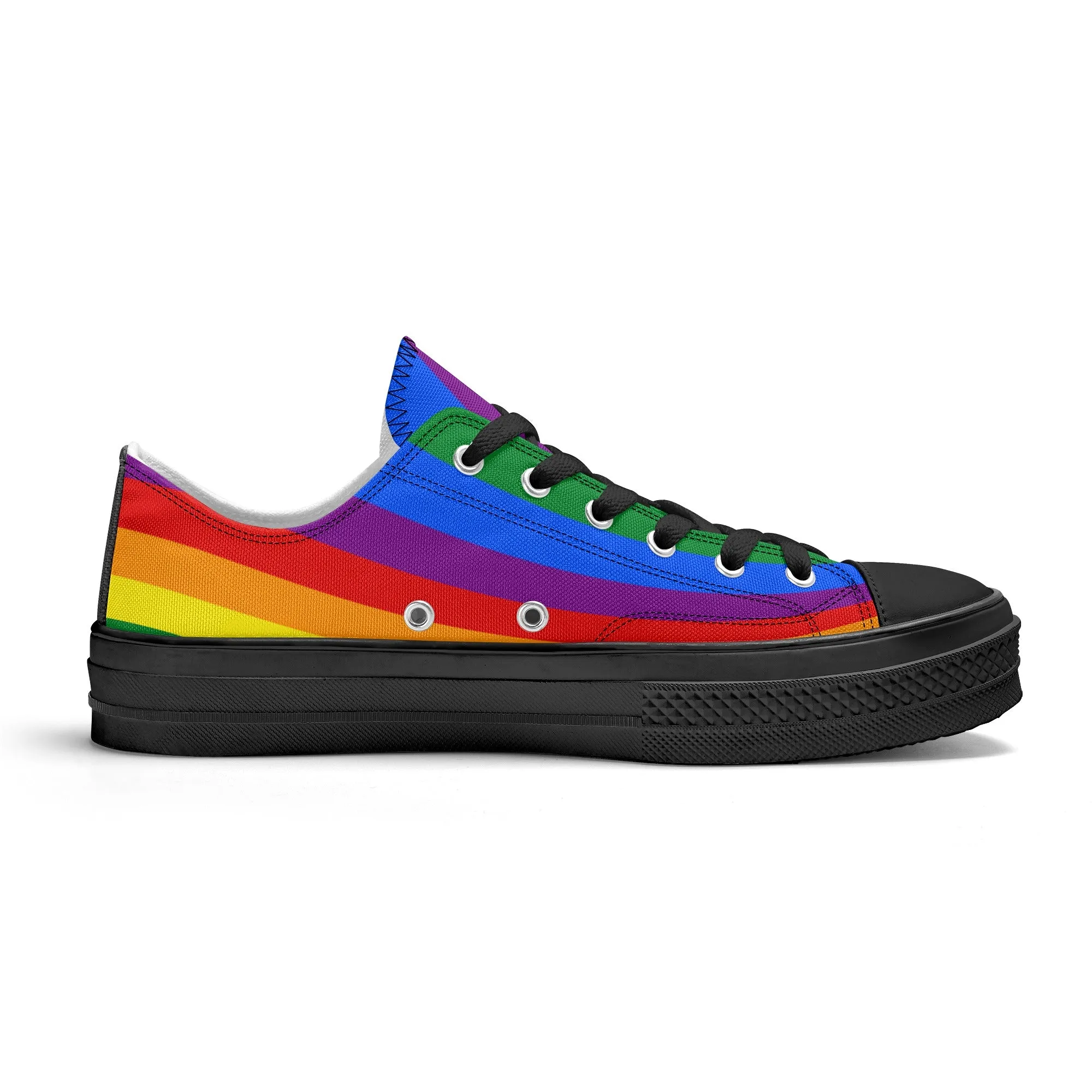 Rainbow Pride Collection - Womens Classic Low Top Canvas Shoes for the LGBTQIA  community