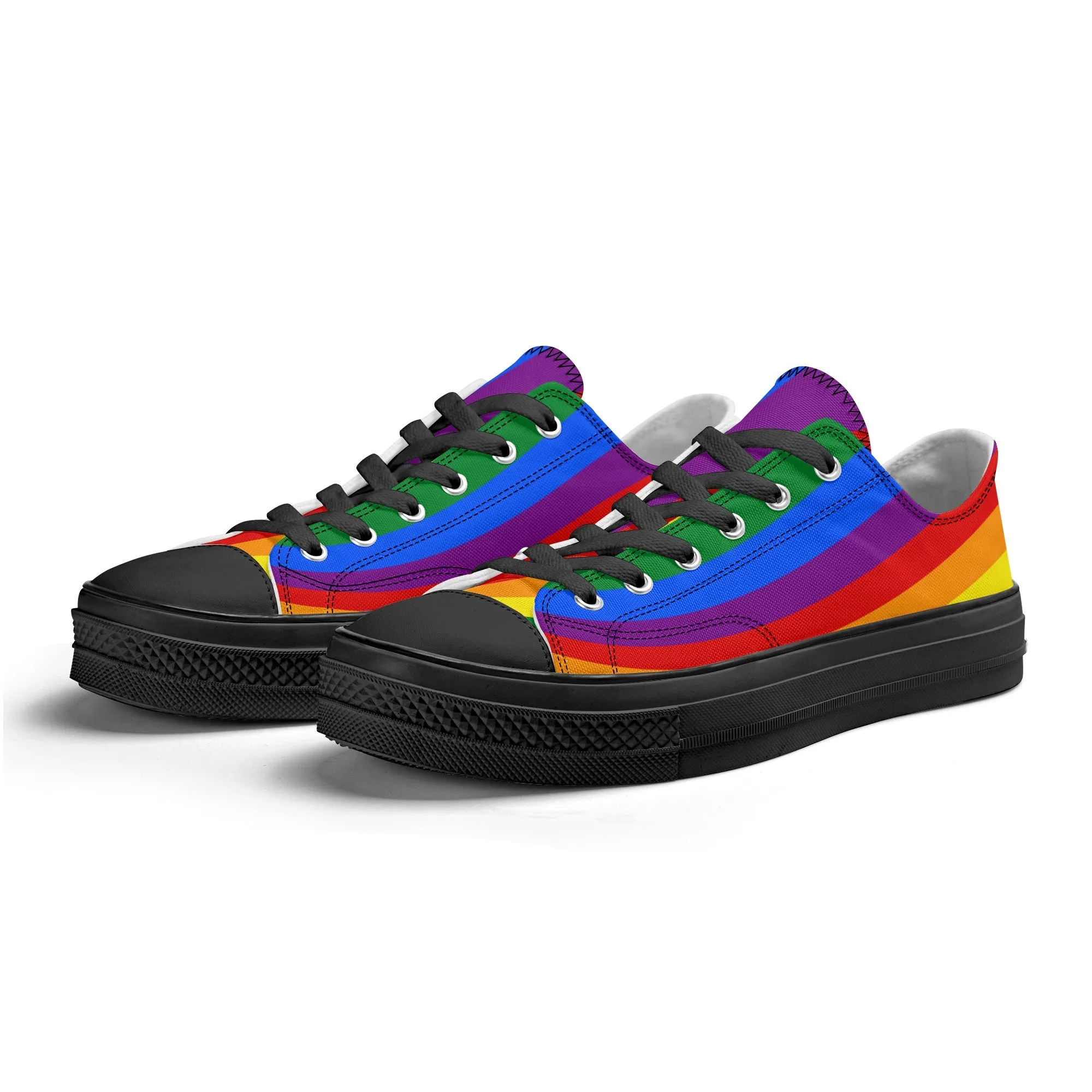 Rainbow Pride Collection - Womens Classic Low Top Canvas Shoes for the LGBTQIA  community