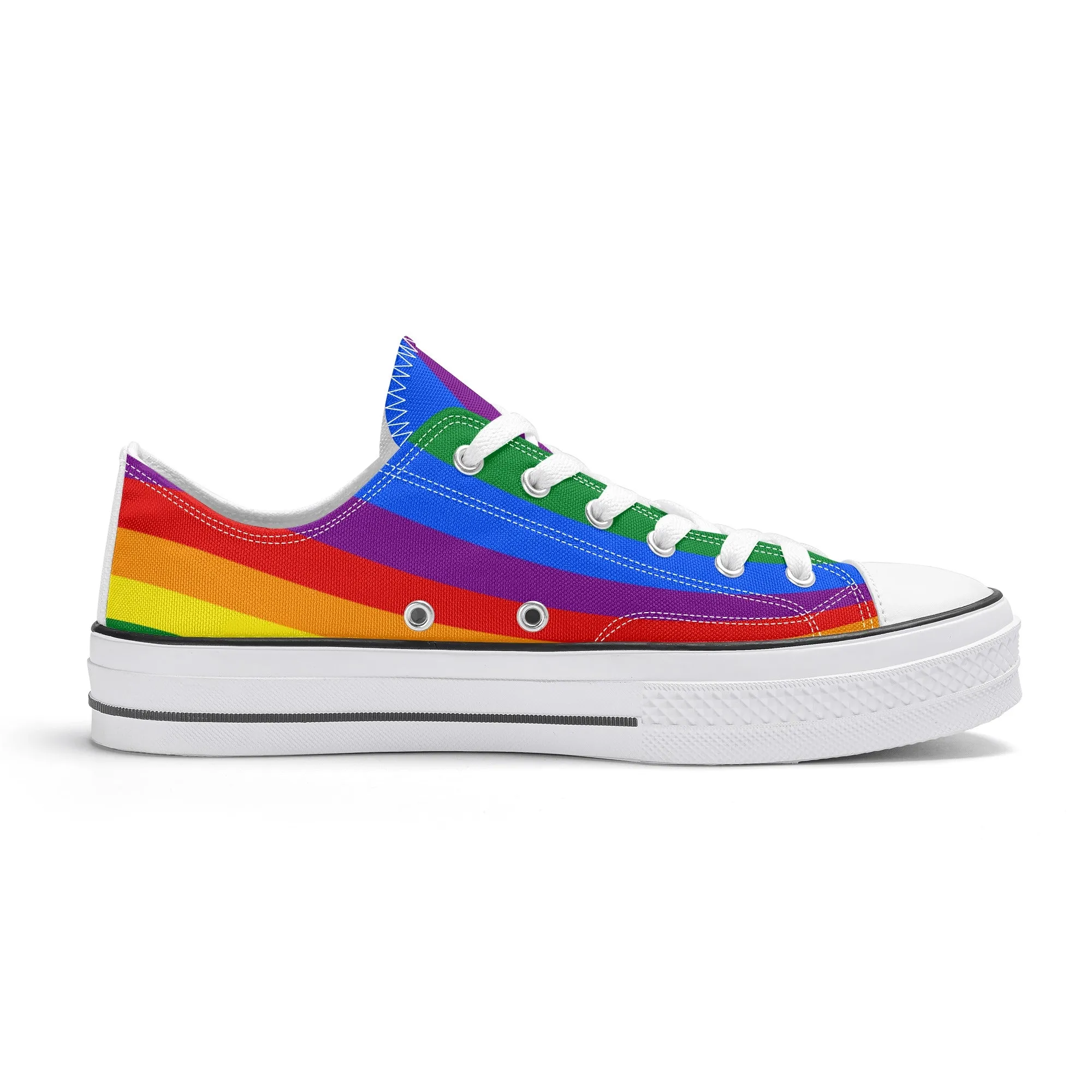 Rainbow Pride Collection - Womens Classic Low Top Canvas Shoes for the LGBTQIA  community