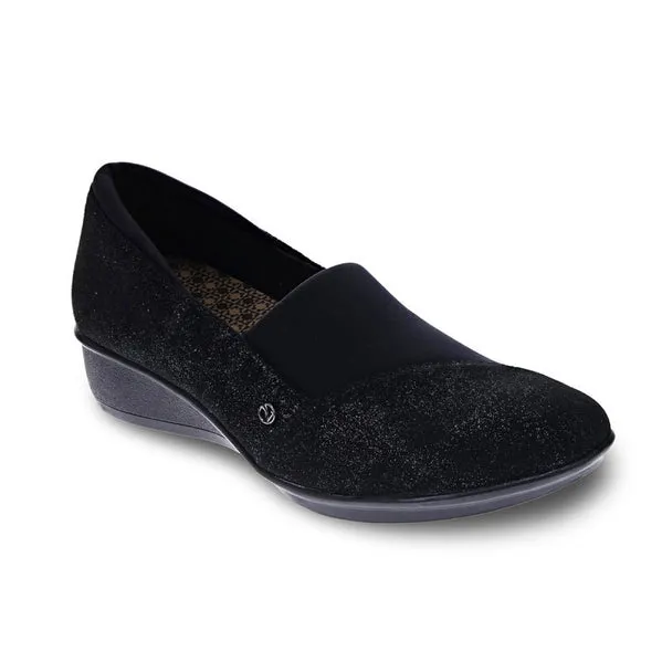 Revere Women's Naples Stretch Loafer Midnight