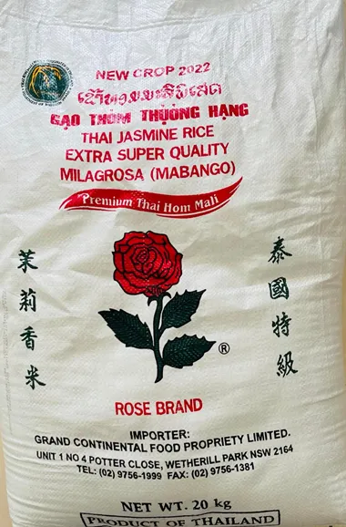 Rose Brand Jasmine Rice 20kg 2024