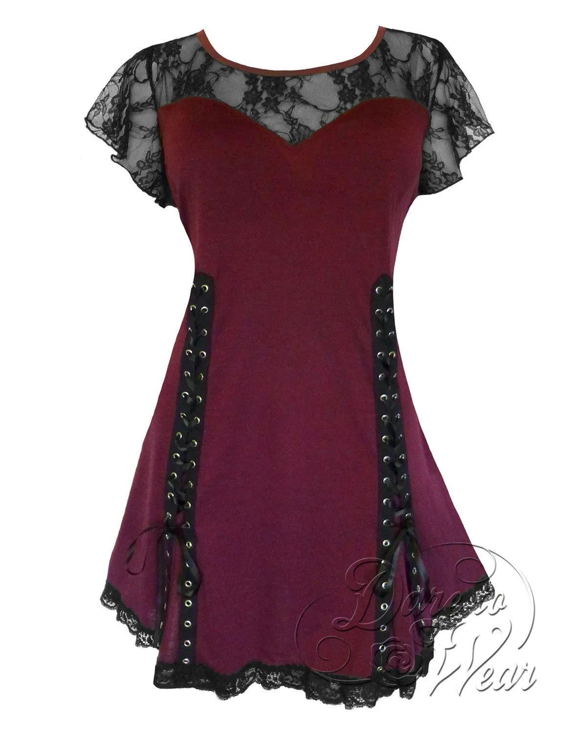 Roxann Top in Burgundy