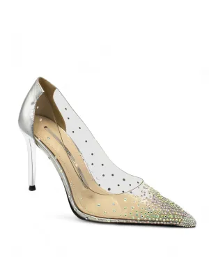 Starry Night Crystal Vinyl Pointed Heels