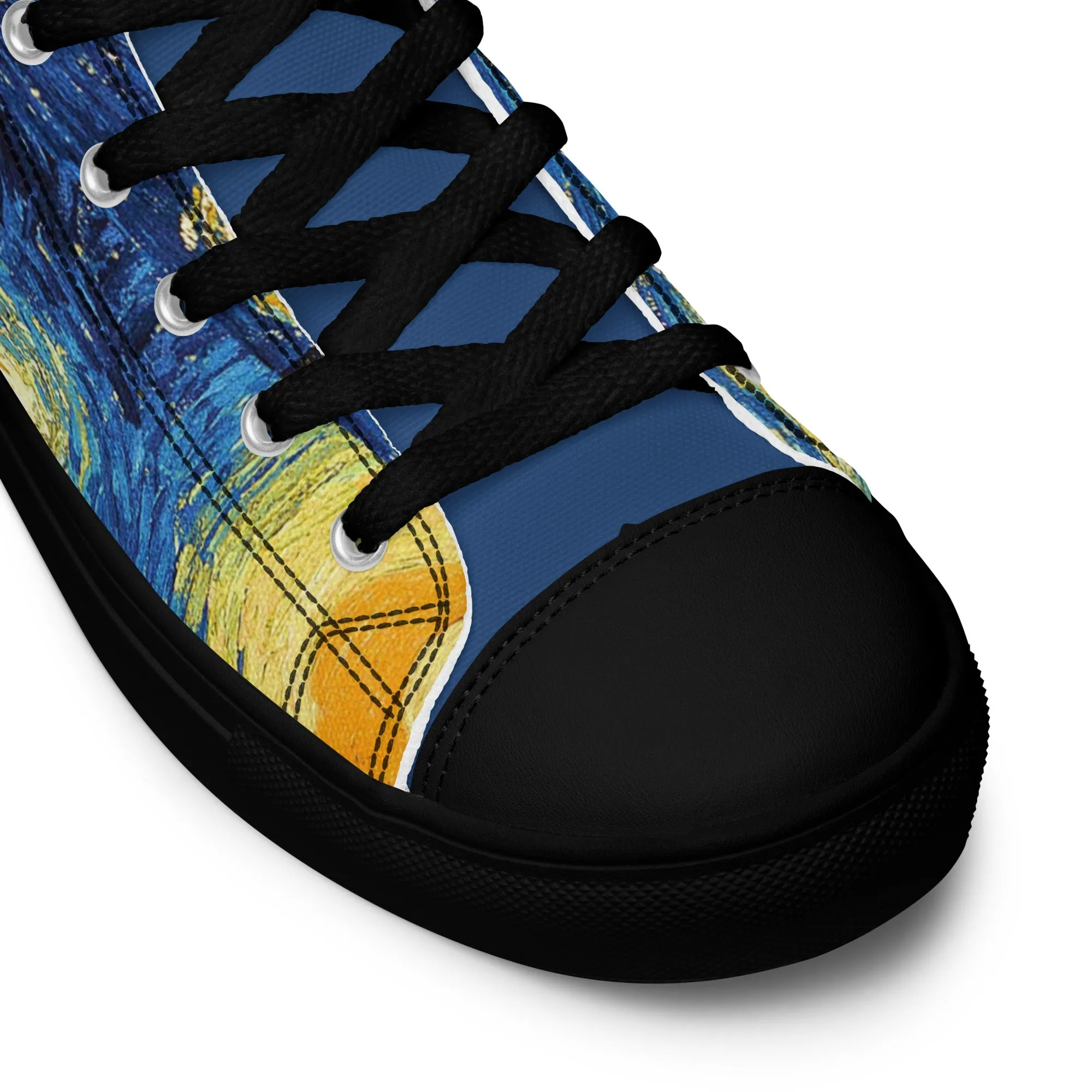 Women’s high top Van Gogh Inspired Starry Night canvas shoes