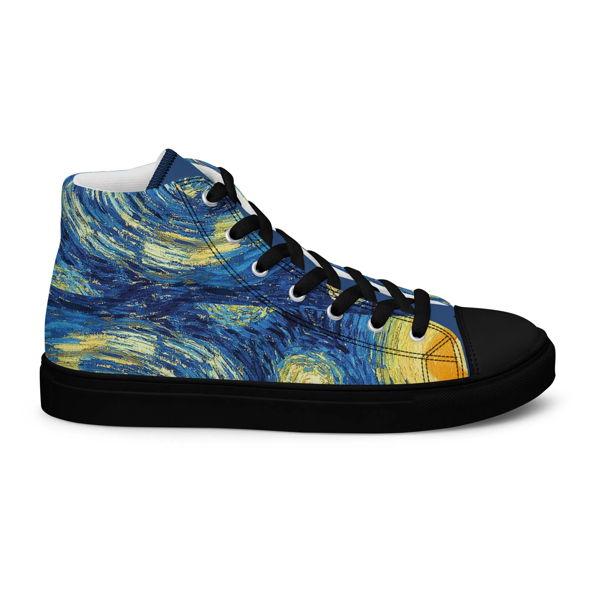 Women’s high top Van Gogh Inspired Starry Night canvas shoes