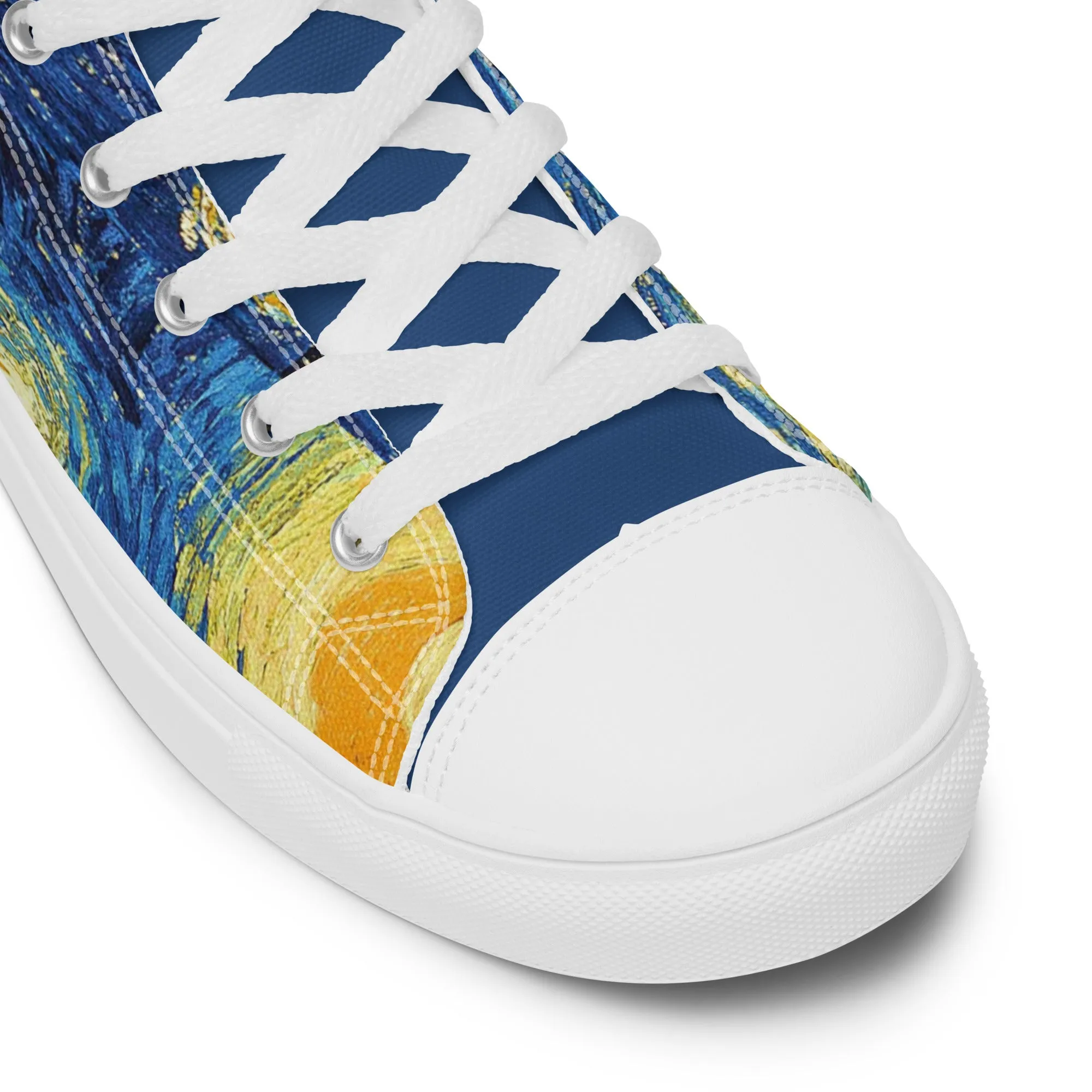 Women’s high top Van Gogh Inspired Starry Night canvas shoes